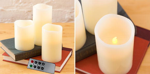 Pottery Barn Flameless Candles with Remote alternative