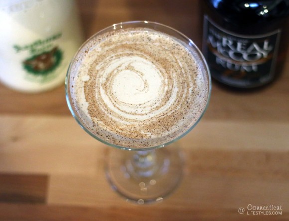 Arethusa Farm's Eggnog and The Real McCoy Rum Cocktail