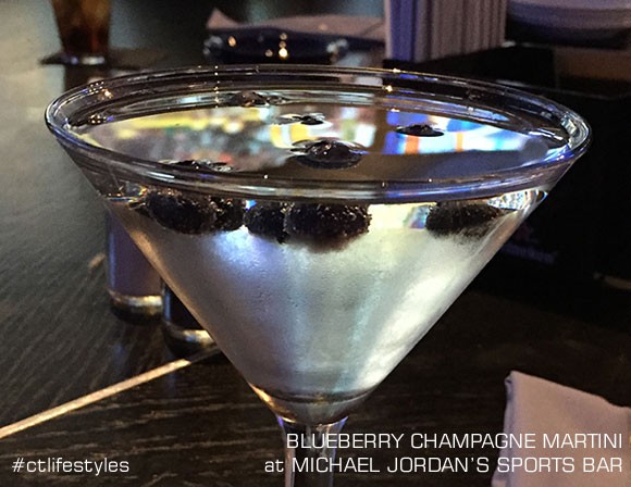 Blueberry Champagne Martini, Michael Jordans Sports Bar Cafe