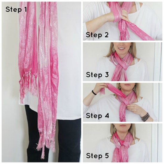 How to Tie a Women's Neck Scarf