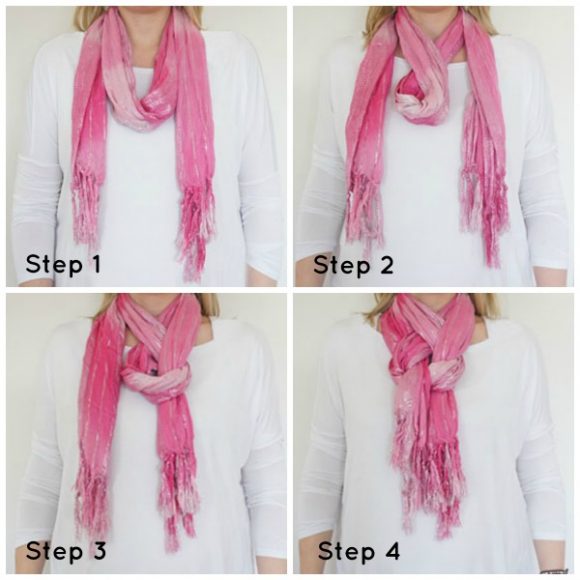 How to Tie a Women's Neck Scarf