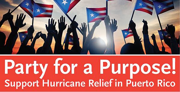Party for a Purpose! Support Hurricane Relief in Puerto Rico