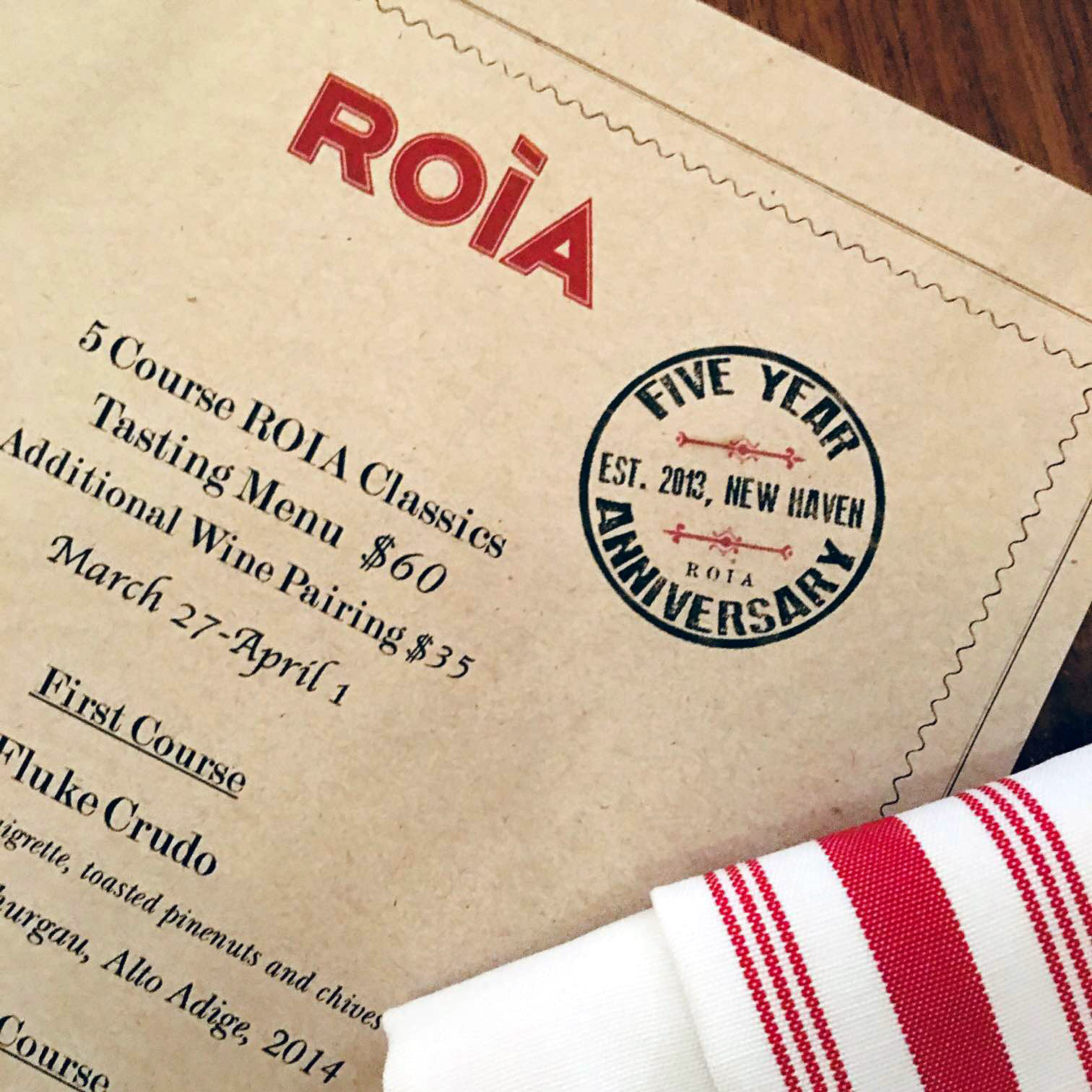 ROIA Restaurant New Haven is Celebrating Its Five Year Anniversary
