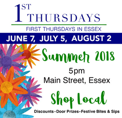 Essex in Bloom "First Thursdays" Summer Events