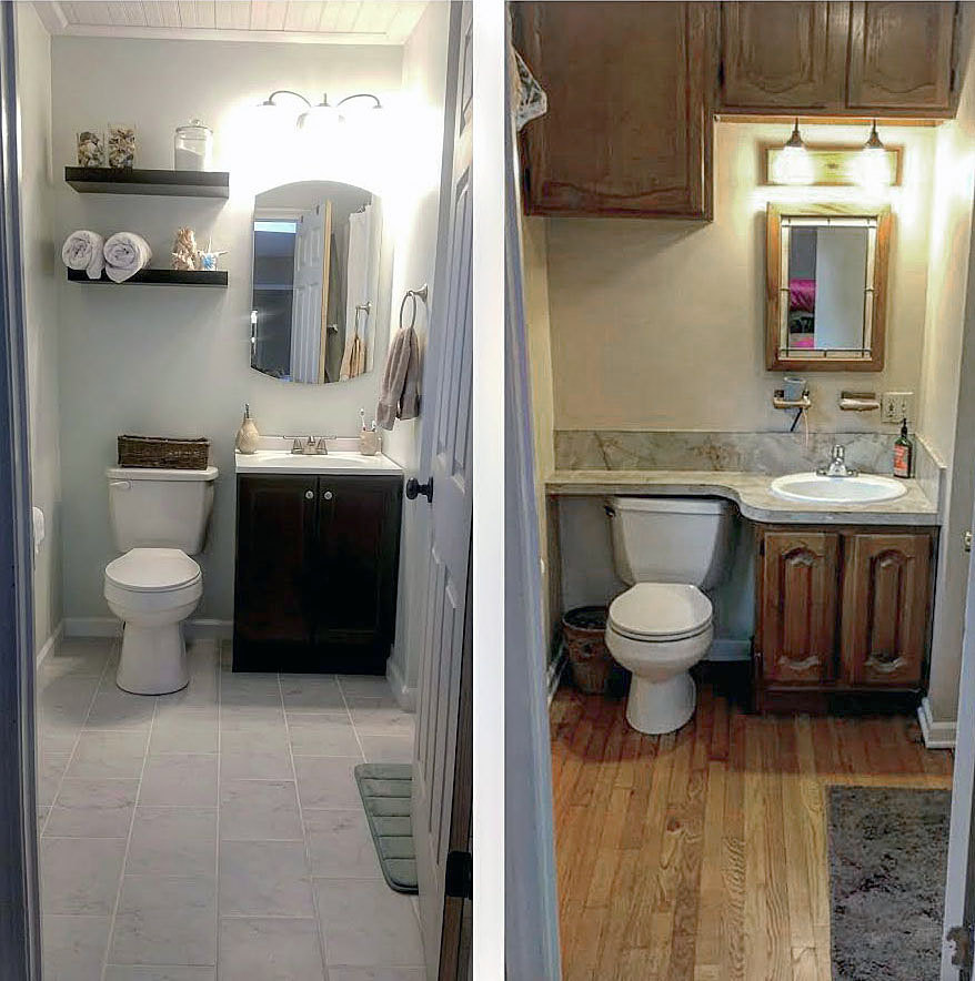 Before and After Bathroom Project