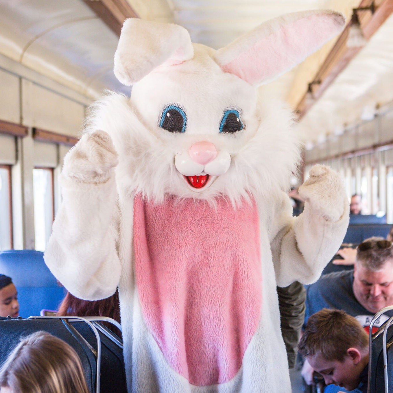 Easter Bunny Express at the Railroad Museum of New England