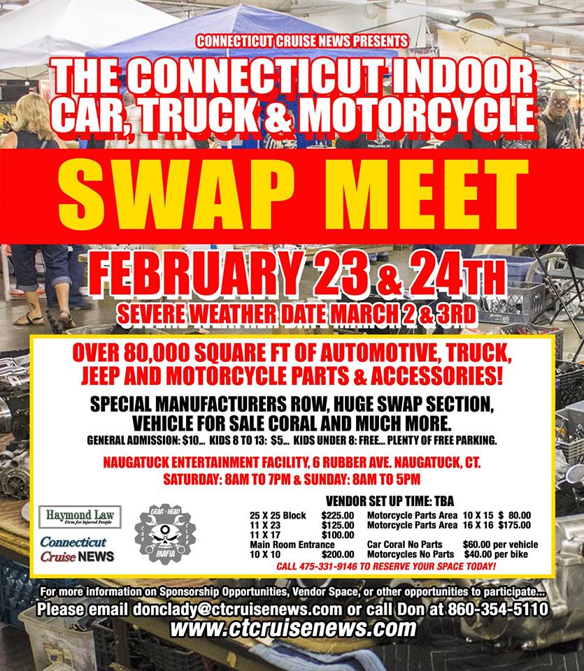 Connecticut Indoor Swap Meet Cars, Truck & Motorcycles