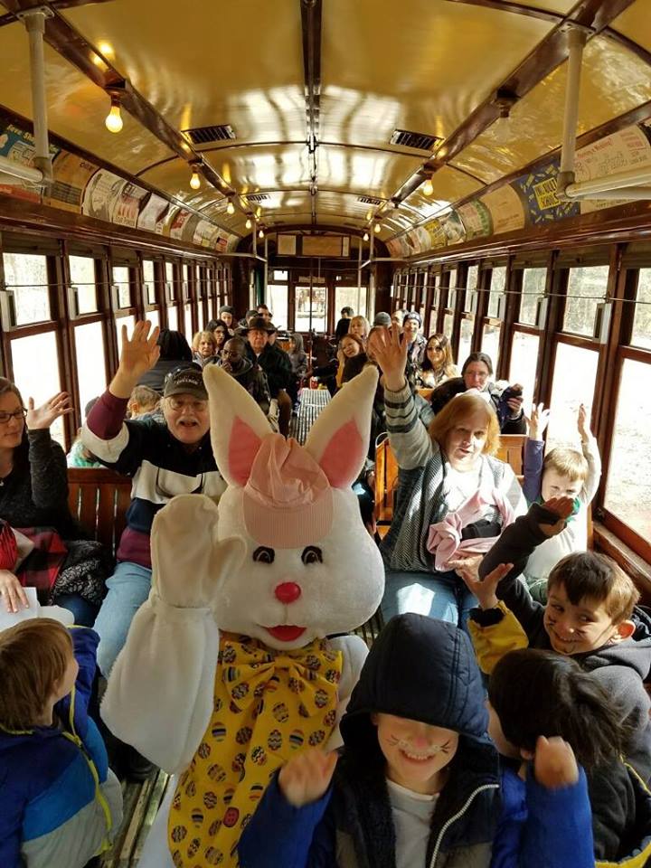 Easter Bunny Fun at the Connecticut Trolley Museum