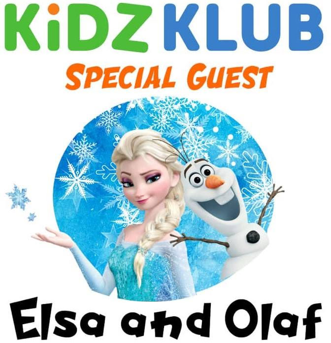 Meet Elsa & Olaf at Kidz Klub at the Connecticut Post Mall Milford