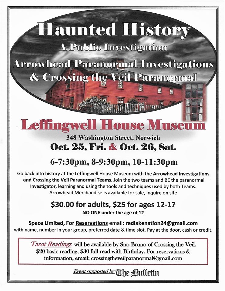 Haunted History II at Leffingwell House Museum (Norwich)