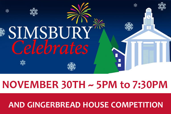 Simsbury Celebrates and Gingerbread House Competition