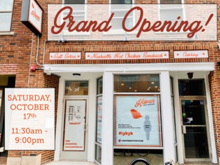 Haven Hot Chicken Grand Opening in New Haven