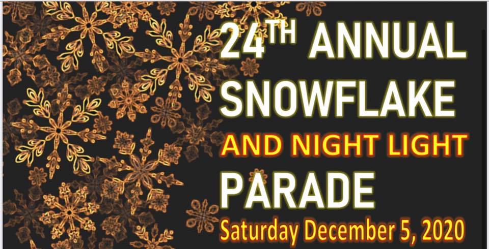24th Annual Snowflake And Night Light Parade in Reverse