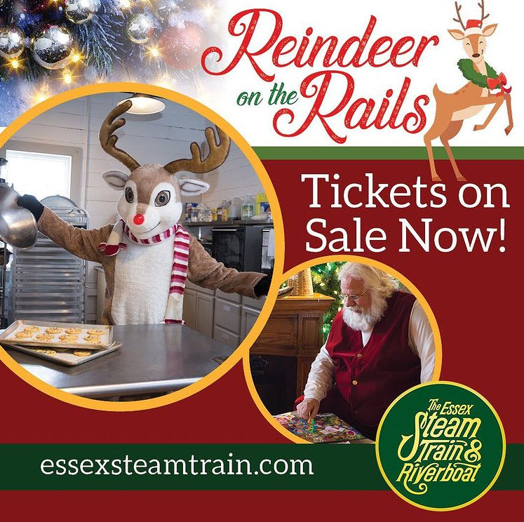 Essex Steam Train Reindeer on the Rails