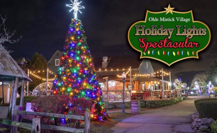 The Annual Olde Mistick Village Holiday Lights Spectacular
