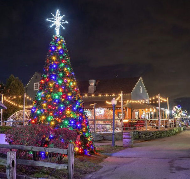 Olde Mistick Village Holiday Lights Spectacular