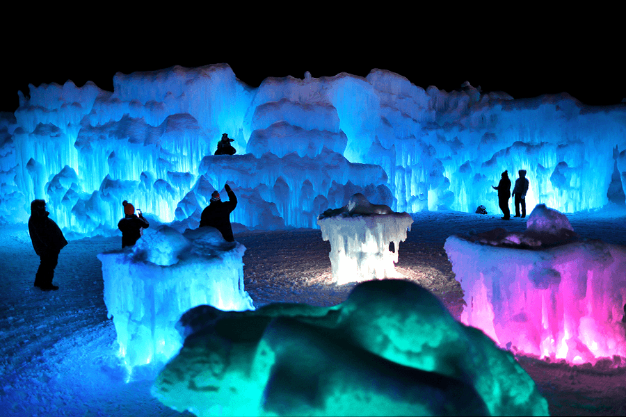 Road Trip to the Ice Castles in North Woodstock, New Hampshire