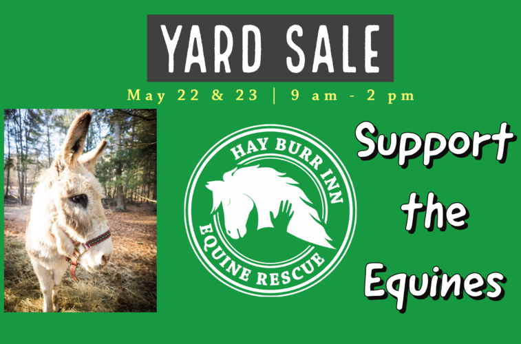 Yard Sale for the Equines at Hay Burr Inn Equine Rescue and Sanctuary