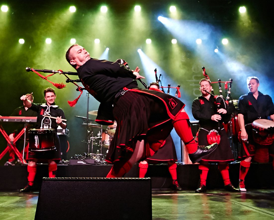 Red Hot Chilli Pipers Live On Stage at the Palace Theater Waterbury