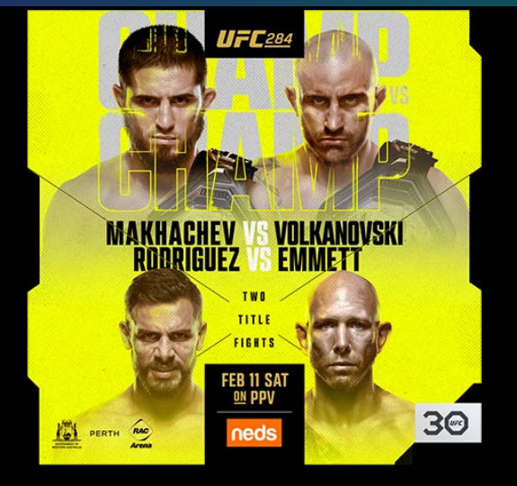 UFC 284: Makhachev vs. Volkanovski at Mohegan Sun FanDuel Sportsbook