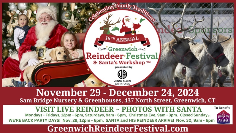 16th Annual Greenwich Reindeer Festival & Santa's Workshop at Sam Bridge Nursery & Greenhouses