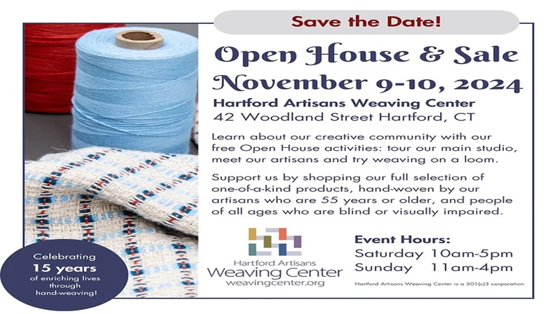 2024 Open House and Sale at Hartford Artisans Weaving Center