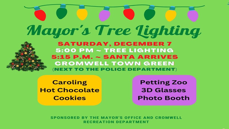 Cromwell Mayor's Tree Lighting at Cromwell Town Green