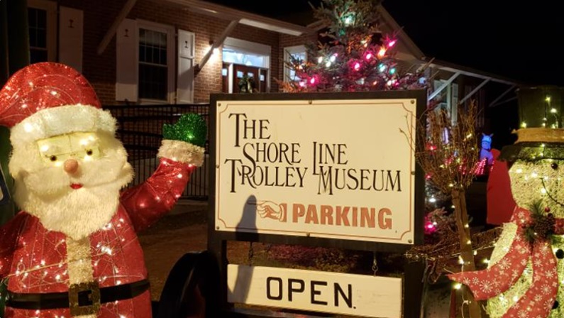 Visit with Santa at the Shore Line Trolley Museum