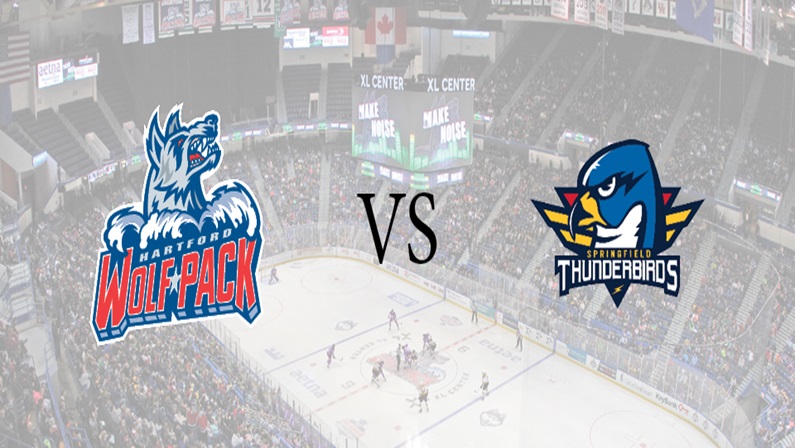 Hartford Wolf Pack Vs Springfield Thunderbirds at XL Center