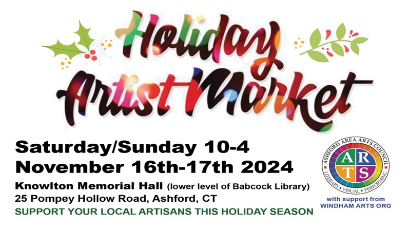 Holiday Artist Market at Knowlton Memorial Hall