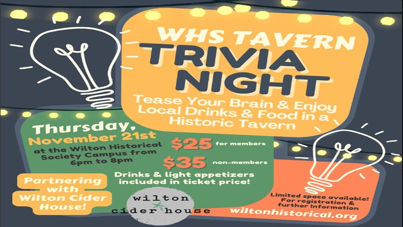 Tavern Trivia Night at Wilton Historical Society