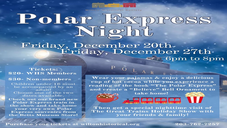 Polar Express Night at Wilton Historical Society