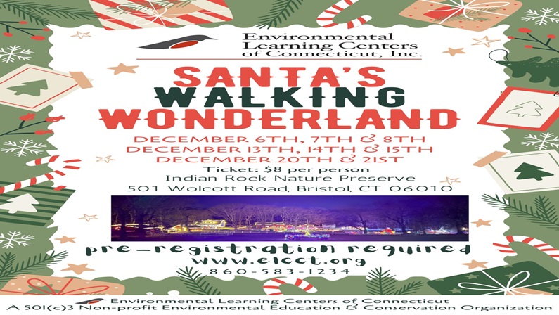 Santa's Walking Wonderland at Indian Rock Nature Preserve