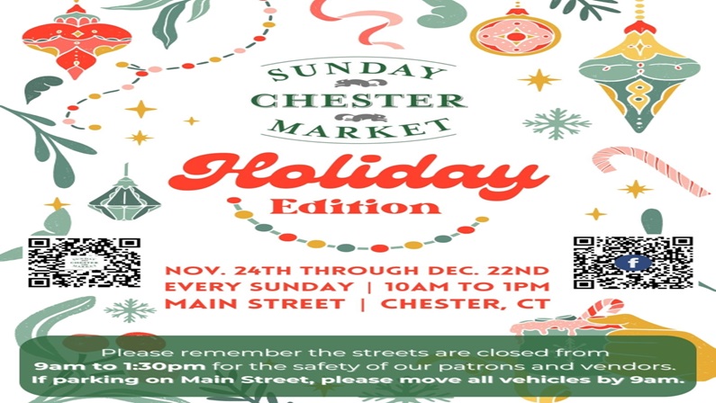 Sunday Chester Market Holiday Edition at Chester Village