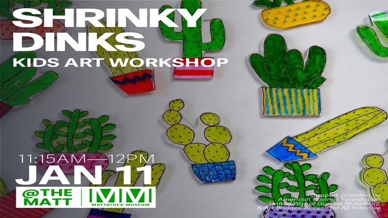 Kids Art Workshop: Shrinky Dinks at Mattatuck Museum