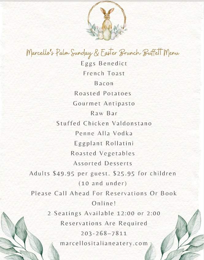 marcello's italian eatery easter brunch