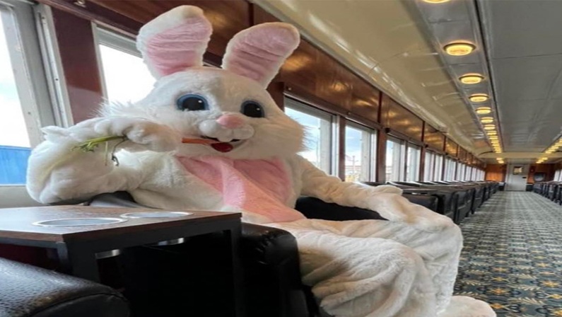 Easter Bunny Express at the Railroad Museum of New England