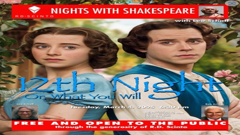 Nights with Shakespeare Presents: Twelfth Night at R.D. Scinto Auditorium