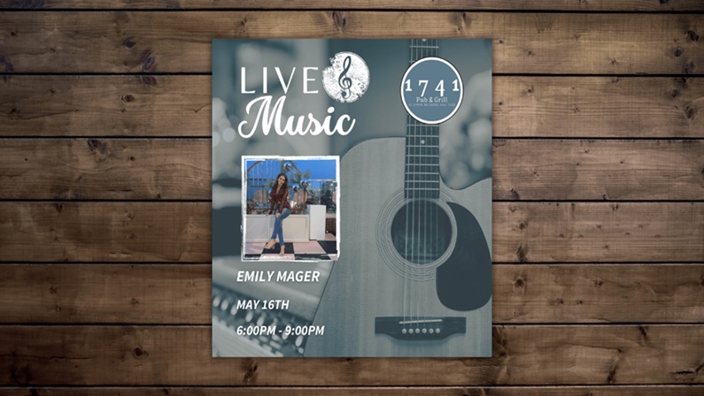 Friday Night Live Music Series Featuring Emily Mager at 1741 Pub & Grill