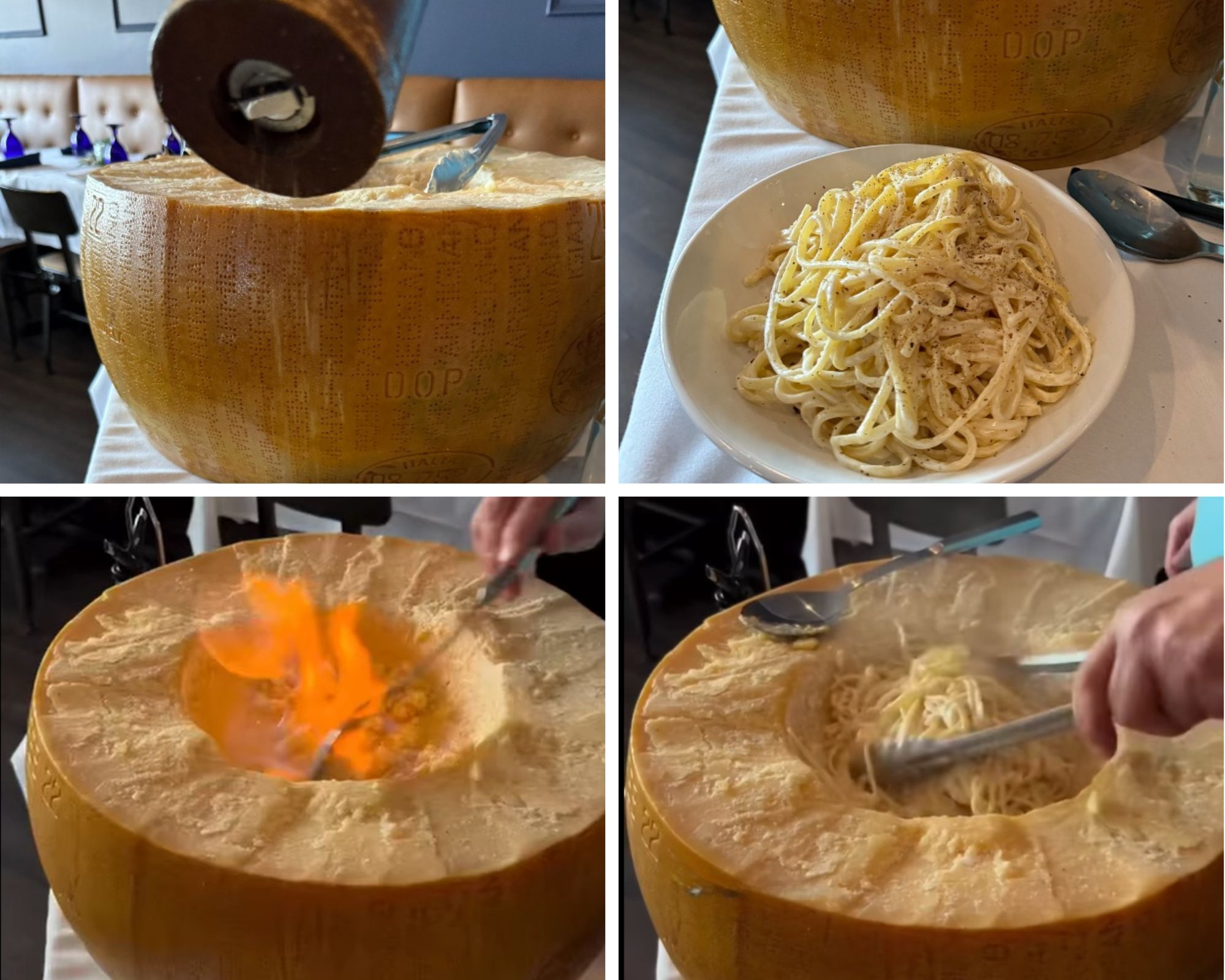 marcellos cheese wheel pasta