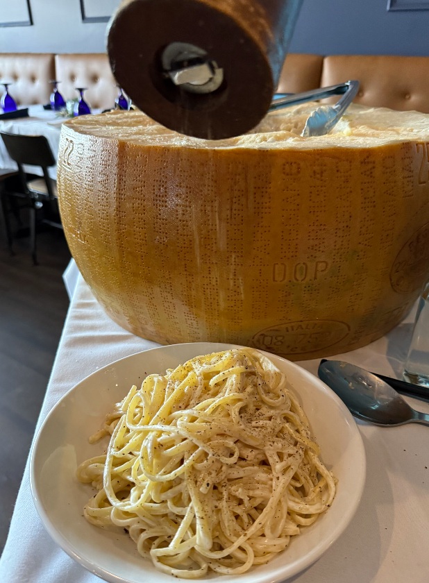 marcellos cheese wheel pasta