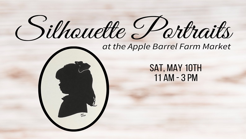 Silhouette Portraits for Mother's Day at Lyman Orchards