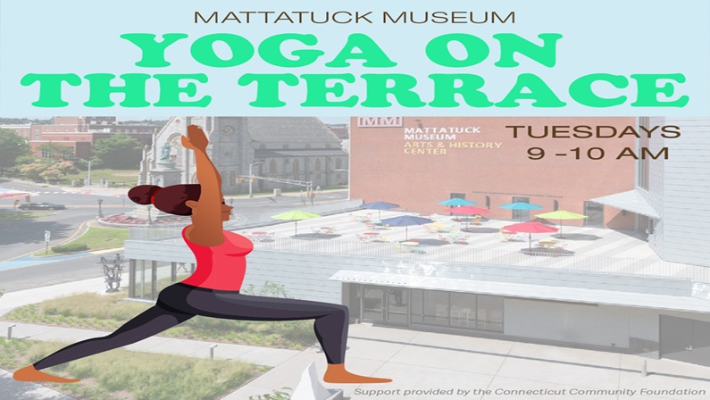 Yoga on the Terrace at Mattatuck Museum
