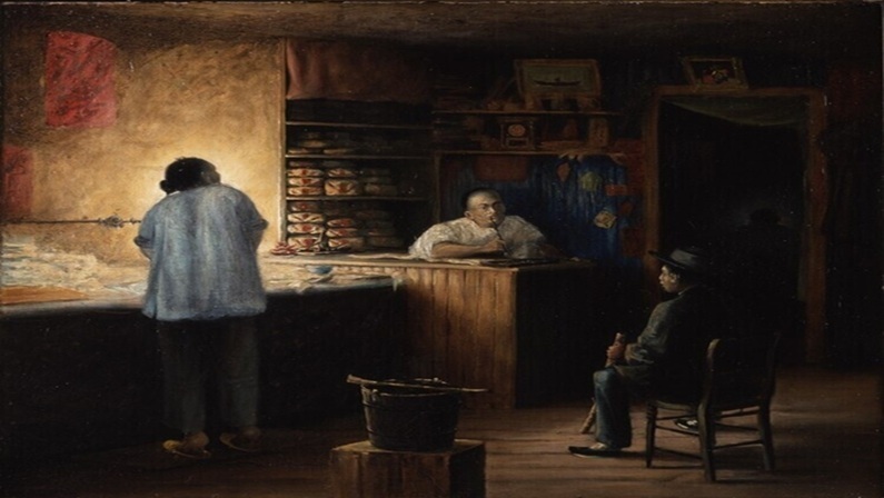 Virtual Art in Focus: Tong Yin Yee Shung Gun, Chinese Laundry, 1899 by Fairfield University Art Museum