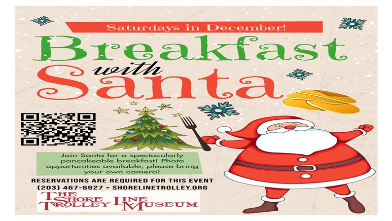 Pancake Breakfast with Santa at The Shore Line Trolley Museum