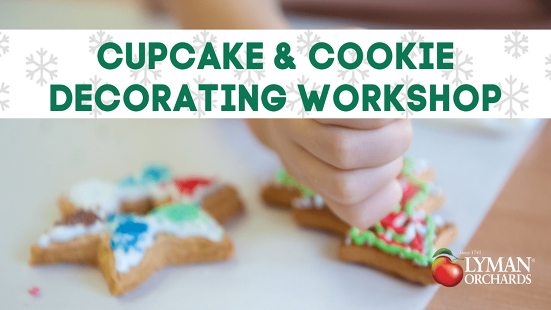 Kid’s Cookie & Cupcake Decorating Workshop During Winter Break at Lyman Orchards