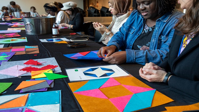 Community Sewing Project at Yale University Art Gallery