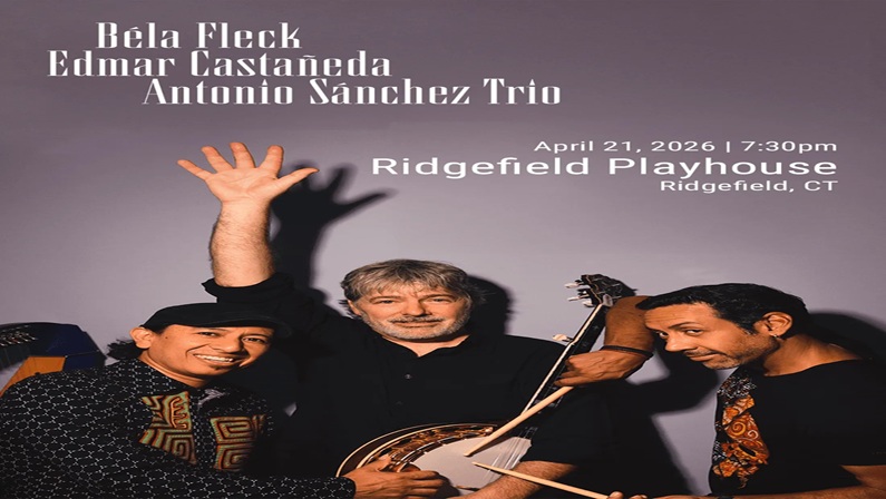 Béla Fleck, Edmar Castañeda, Antonio Sánchez Trio at Ridgefield Playhouse