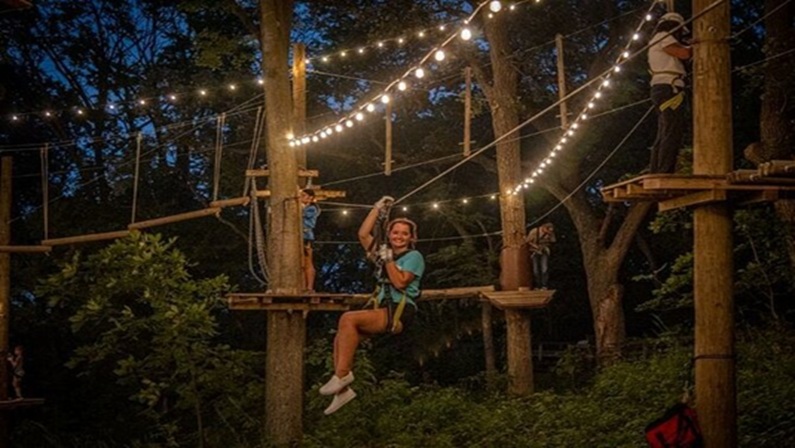 Glow in the Park at TreeTrails Adventures Mystic