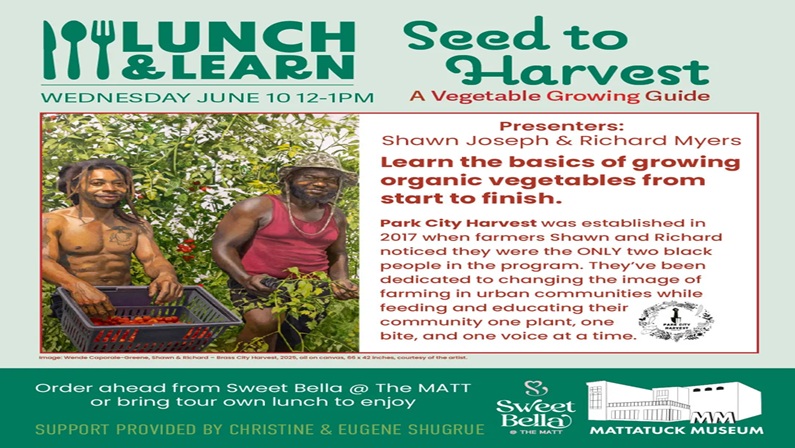 Lunch and Learn: Seed to Harvest: A Vegetable Growing Guide at Mattatuck Museum